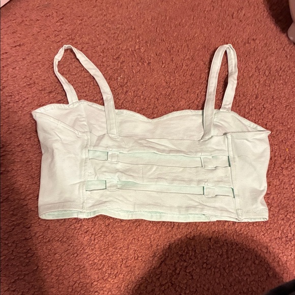 Garage Crop Top with Sexy Open Cut out Back - Picture 2 of 4